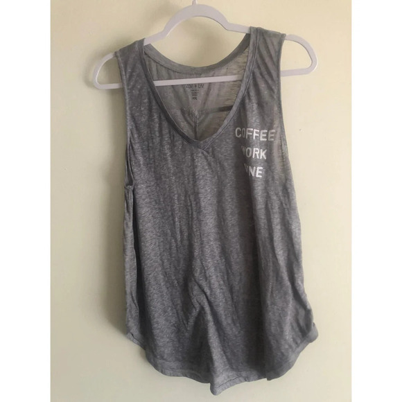 Zoe + Liv Burnout Tank Top sz XXL - Picture 1 of 5
